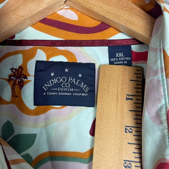 Indigo Palms Co. Tommy Bahama Shirt Floral Button Up Men's XXL Multi Color - Picture 5 of 8